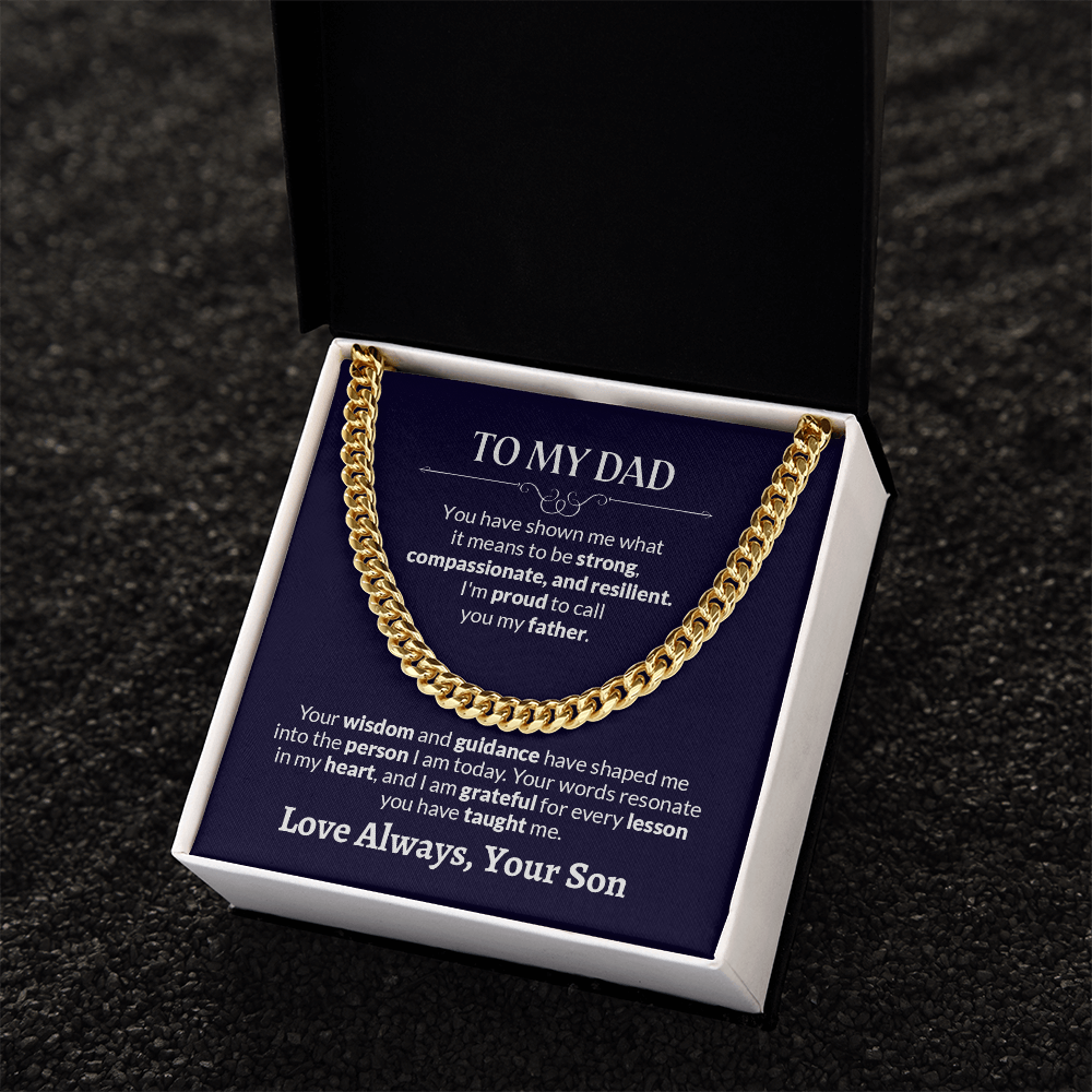 To My Dad | Cuban Link Chain