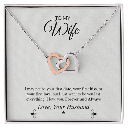 To My Wife | Interlocking Hearts necklace