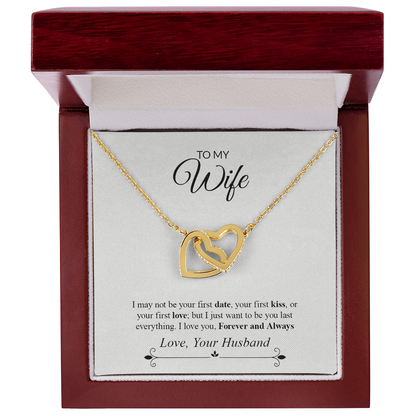 To My Wife | Interlocking Hearts necklace