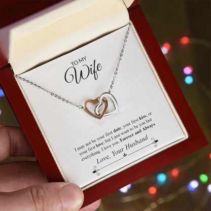 To My Wife | Interlocking Hearts necklace