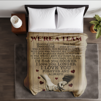 Were a Team | Fleece Blanket