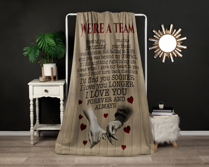 Were a Team | Fleece Blanket