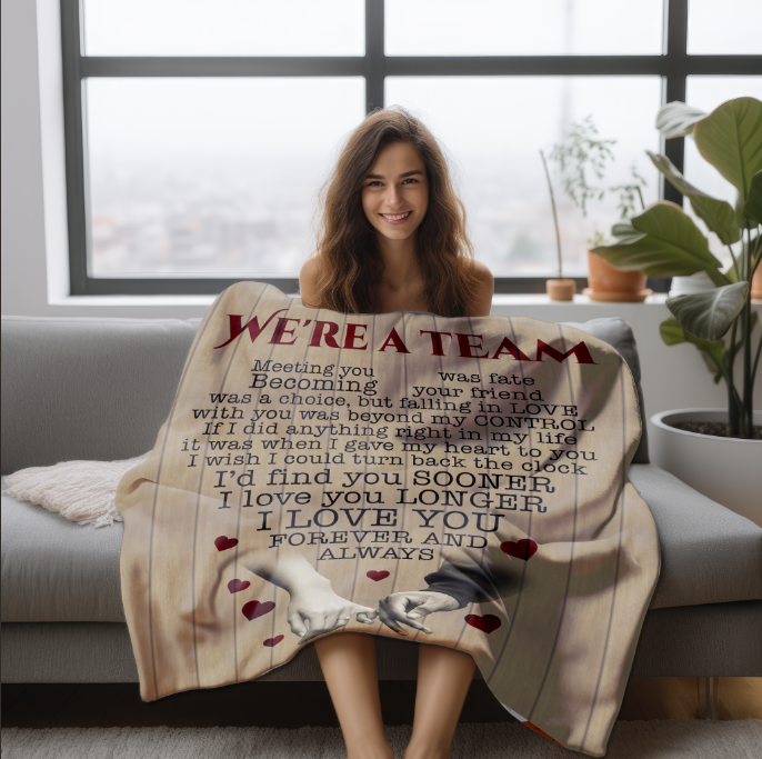 Were a Team | Fleece Blanket