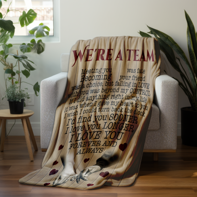 Were a Team | Fleece Blanket